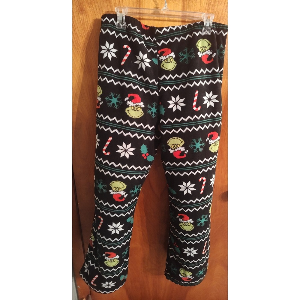 Grinch Pajama Pants Womens Large Christmas Holiday Sleepwear Loungewear
